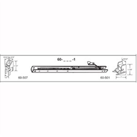 ROBUS SPLENDOR 21 in. Balance Stamped No. 2040 with Ends 60-507 & 60-501 Attached Window Channel, 6PK RO1208337